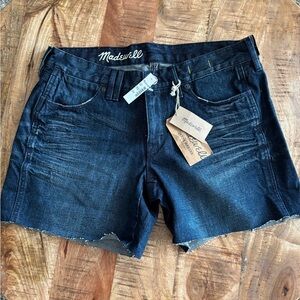 NEW Madewell Dark Wash Denim Jean Shorts Sz 27 
#65212 7014151 NWT